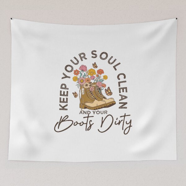 Item preview, Keep Your Soul Clean And Your Boots Dirty Shirt, designed and sold by chipmuckdesignn.
