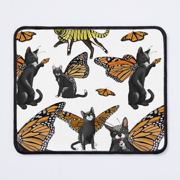 Item preview, Monarch Butterfly Cats with Cat-erpillar  designed and sold by Carleah Unique.