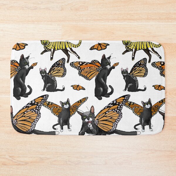 Item preview, Monarch Butterfly Cats with Cat-erpillar  designed and sold by Carleah Unique.