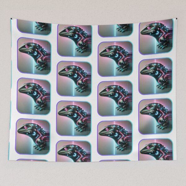Item preview, Holo Lizard - Neon Reptile designed and sold by MrAI-Store.
