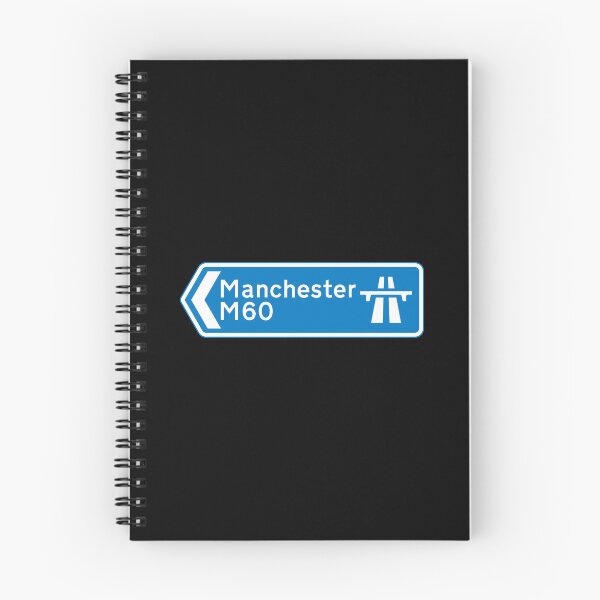 Item preview, Manchester Bound - Blue M60 Motorway Sign designed and sold by WilliamsonMedia.