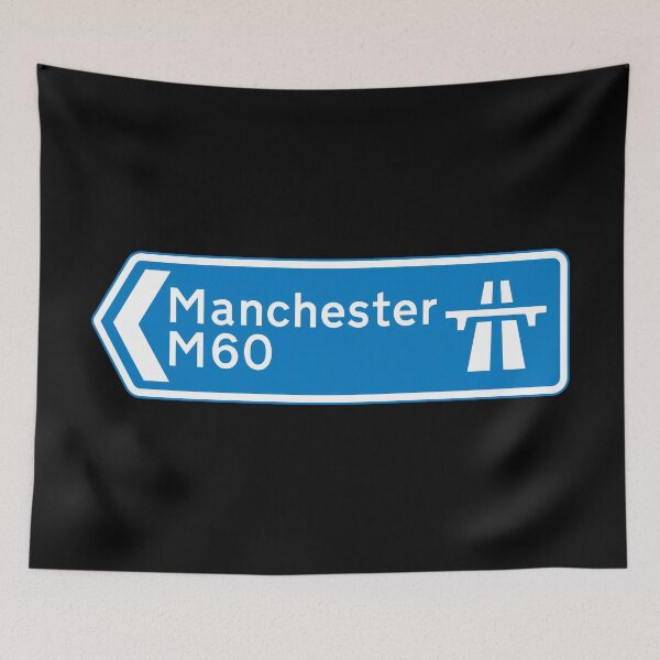Item preview, Manchester Bound - Blue M60 Motorway Sign designed and sold by WilliamsonMedia.