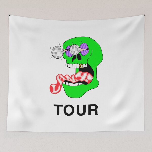 Item preview, Lany Merch Tour Skull designed and sold by stpommerouge.