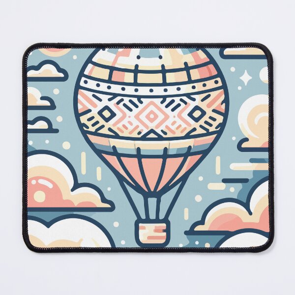Item preview, Bohemian Sky Adventure Pastel Hot Air Balloon designed and sold by OniumEth.
