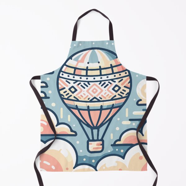 Item preview, Bohemian Sky Adventure Pastel Hot Air Balloon designed and sold by OniumEth.