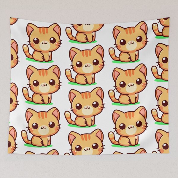 Item preview, Cute orange cat designed and sold by Septumpler.