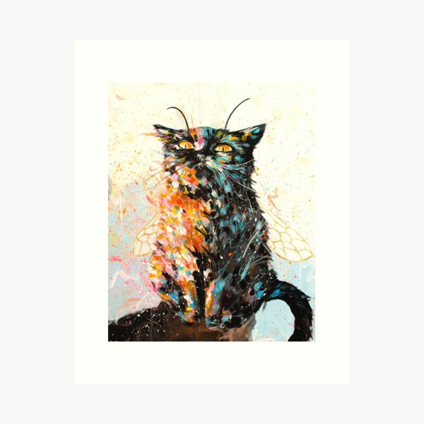 Item preview, Cat bug abstract art designed and sold by Ingrida Blinkeviciute.