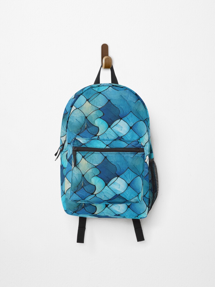Thumbnail 1 of 3, Backpack, Glass Tile Pattern designed and sold by SideSignal.