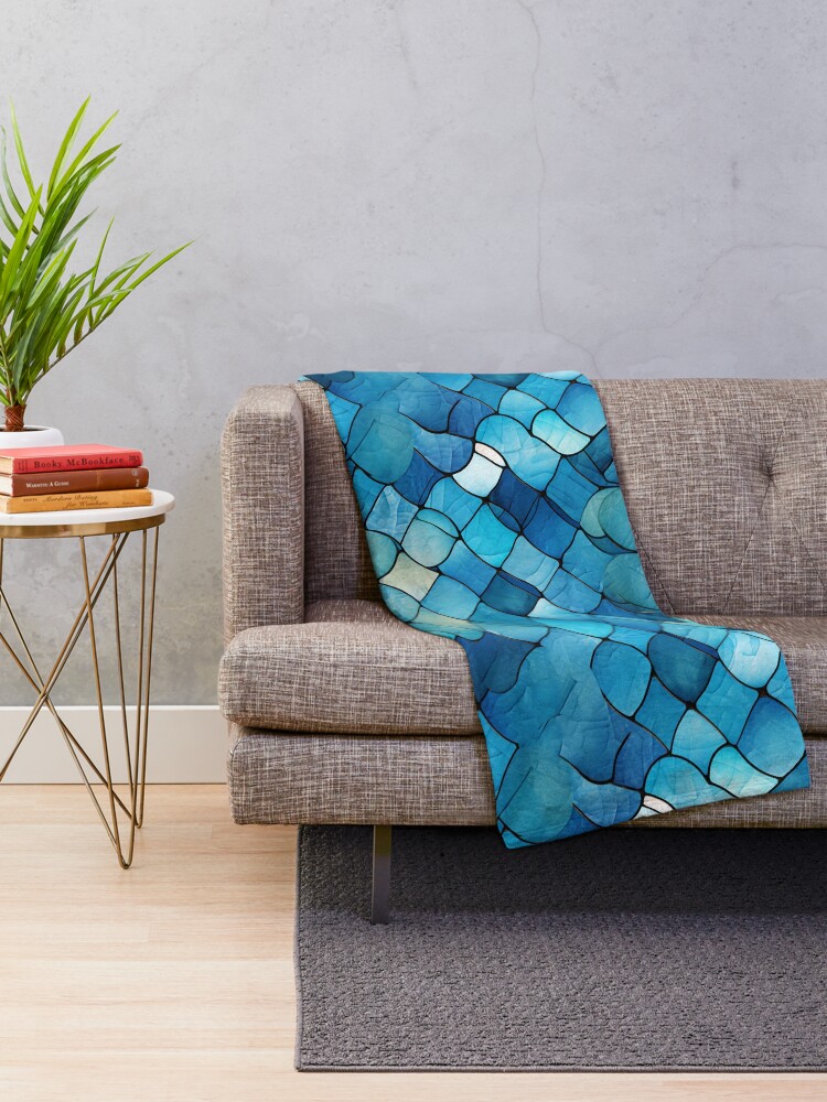 Imagen 2 de 6, Manta con la obra Glass Tile Pattern, diseñada y vendida por SideSignal.
