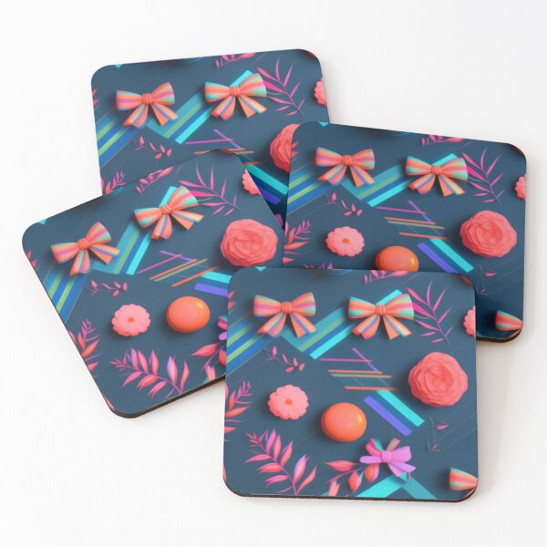 Item preview, Festive colorful bows and flowers  designed and sold by Roxburylane.