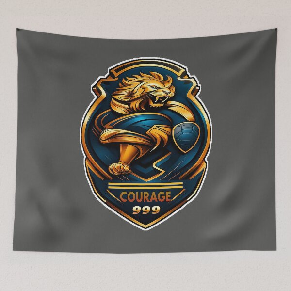 Item preview, 999 Lion Courage Shield.  designed and sold by Giulivo Store Graphic.