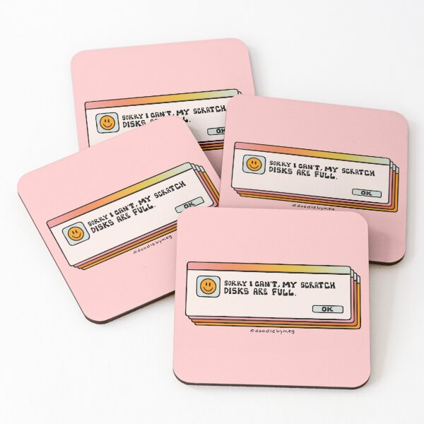 Item preview, Scratch Disks Are Full designed and sold by doodlebymeg.