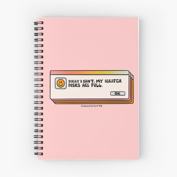 Item preview, Scratch Disks Are Full designed and sold by doodlebymeg.