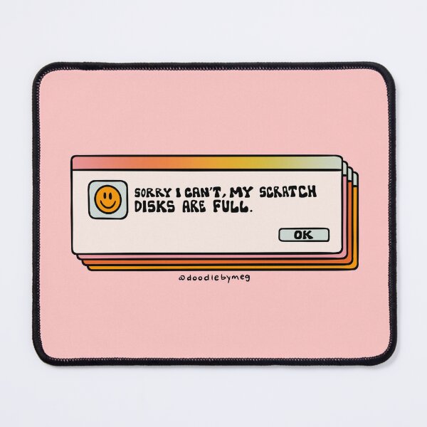 Item preview, Scratch Disks Are Full designed and sold by doodlebymeg.