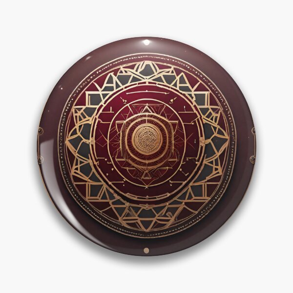 Item preview, Sacred Geometry Mandala Red Harmony Art designed and sold by SpiritualManda.