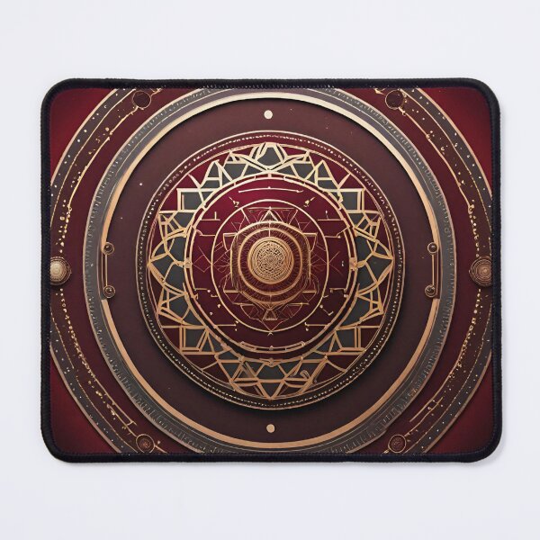 Item preview, Sacred Geometry Mandala Red Harmony Art designed and sold by SpiritualManda.