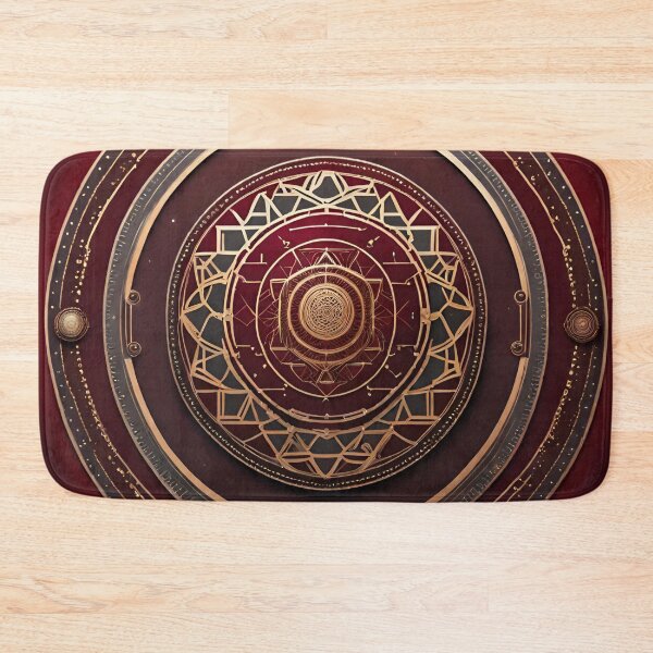 Item preview, Sacred Geometry Mandala Red Harmony Art designed and sold by SpiritualManda.