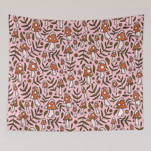 Item preview, Winter Mushroom Print designed and sold by doodlebymeg.
