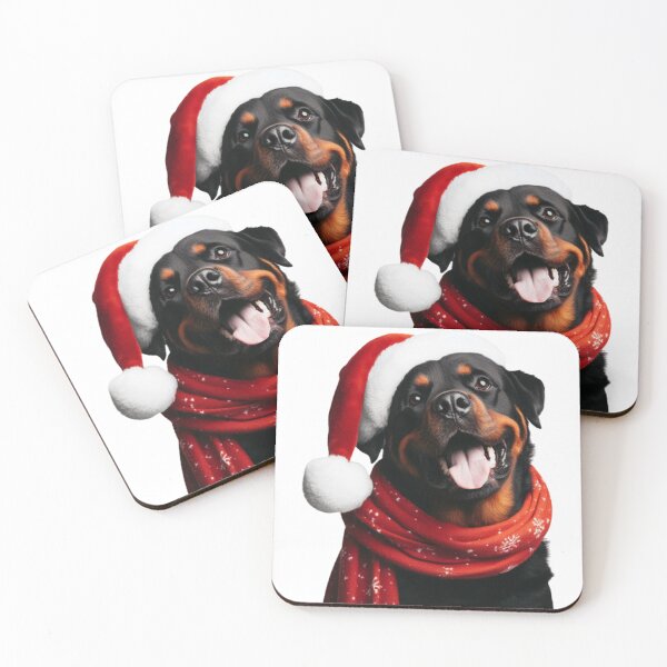 Item preview, Rottweiler Merry Christmas designed and sold by TataGra.