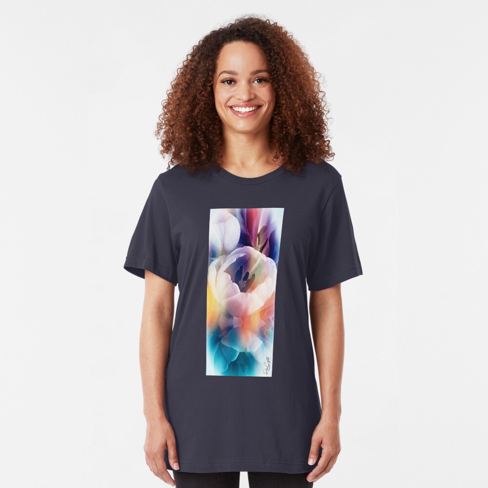 Tulips,Yes! Snow, No! Slim Fit T-Shirt