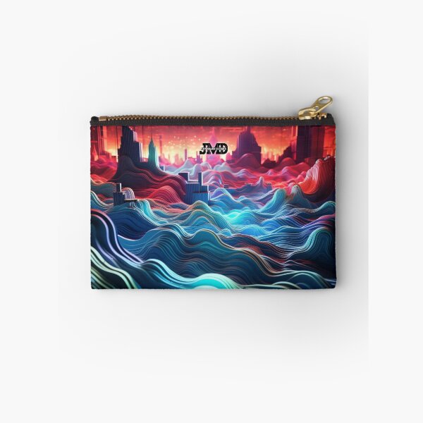 Item preview, Electrifying Neon Waves with City Skyline designed and sold by Jenson Major.