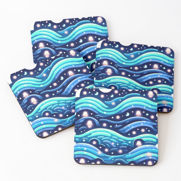 Item preview, Enchanted Ocean Waves and Luminous Jellyfish designed and sold by OniumEth.