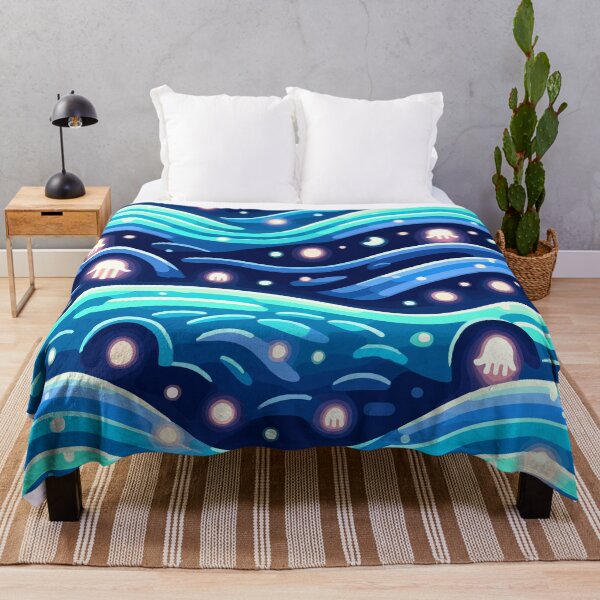 Item preview, Enchanted Ocean Waves and Luminous Jellyfish designed and sold by OniumEth.