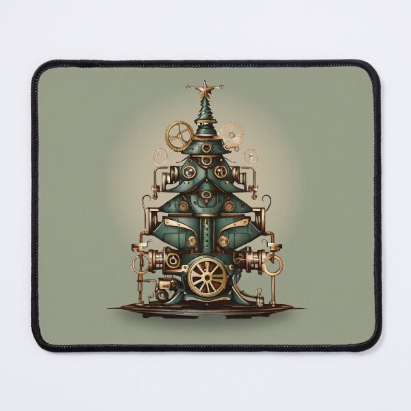Item preview, Steampunk Christmas Tree Vintage Retro Style designed and sold by MusesWhispers.