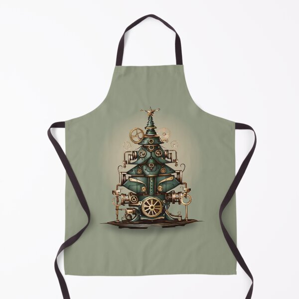 Item preview, Steampunk Christmas Tree Vintage Retro Style designed and sold by MusesWhispers.