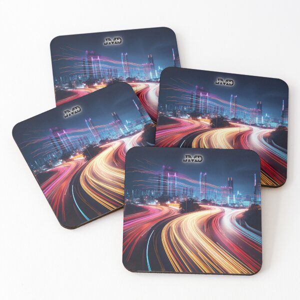 Item preview, Long Exposure City Traffic Neon Lights 1 designed and sold by Jenson Major.