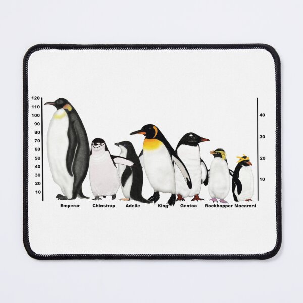 Item preview, Antarctic Penguins Height Drawing designed and sold by ArtAndBliss.