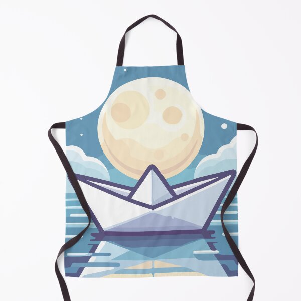 Item preview, Peaceful Paper Boat Under Moonlight Sky designed and sold by OniumEth.