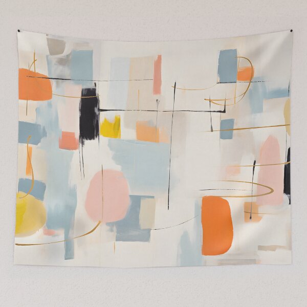 Item preview, Colorful Geometric Kidult Abstract Painting designed and sold by ptlsprntsdsgn.