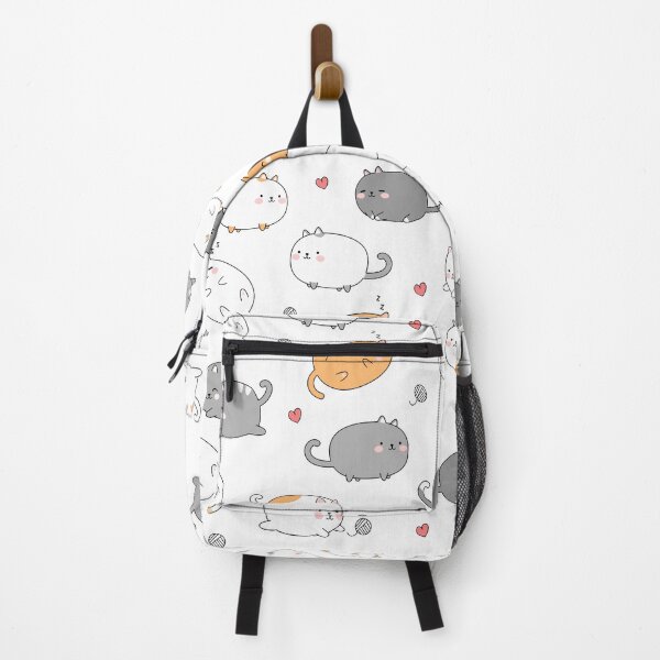 Item preview, Cute Fat Kitties Pattern designed and sold by RainSugarSalt.
