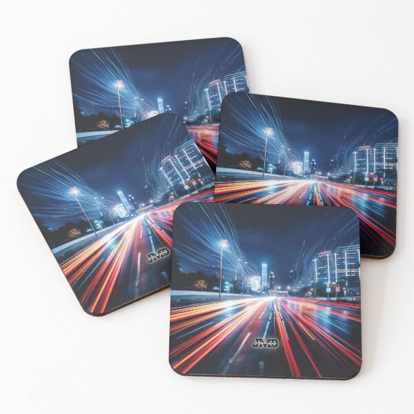 Item preview, Long Exposure City Traffic Neon Lights 3 designed and sold by Jenson Major.