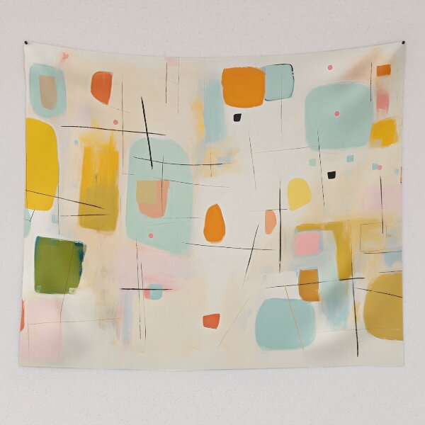 Item preview, Colorful Geometric Kidult Abstract Painting designed and sold by ptlsprntsdsgn.
