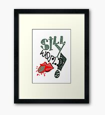 silly world Framed Print