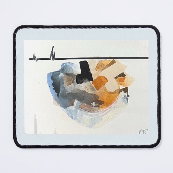 Item preview, Peinture abstraite intitulée Battements de coeur designed and sold by DITCAR001.