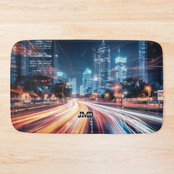Item preview, Long Exposure City Traffic Neon Lights 4 designed and sold by Jenson Major.