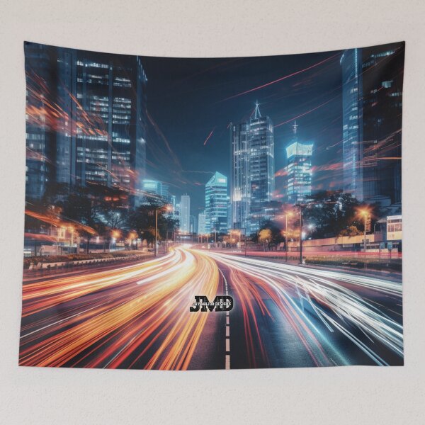 Item preview, Long Exposure City Traffic Neon Lights 4 designed and sold by Jenson Major.