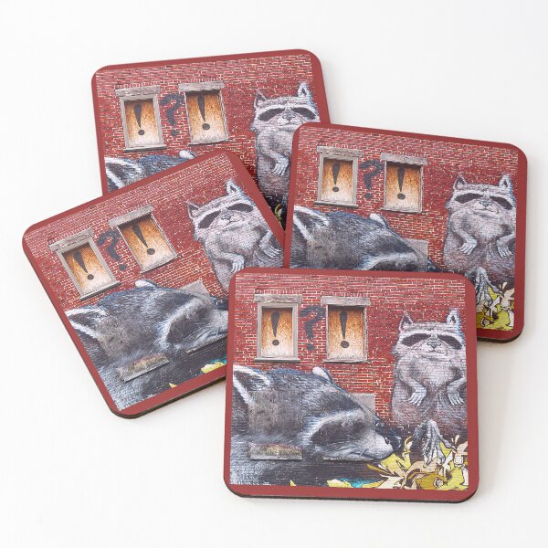Item preview, Raccoons  designed and sold by Ethna Gillespie.