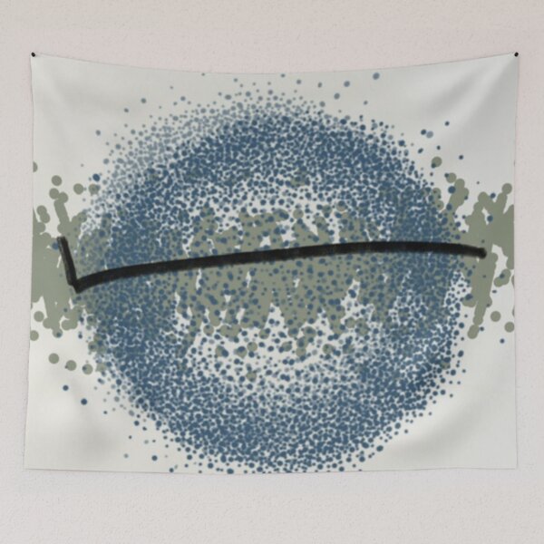 Item preview, "Journey into Bliss" - Abstract Minimalism Blue Round Circle Lines designed and sold by pngrktes-art.