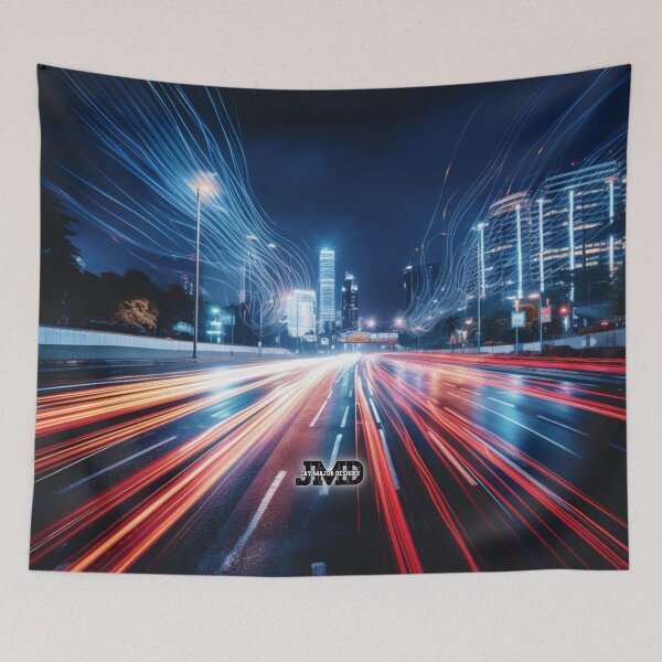 Item preview, Long Exposure City Traffic Neon Lights 5 designed and sold by Jenson Major.