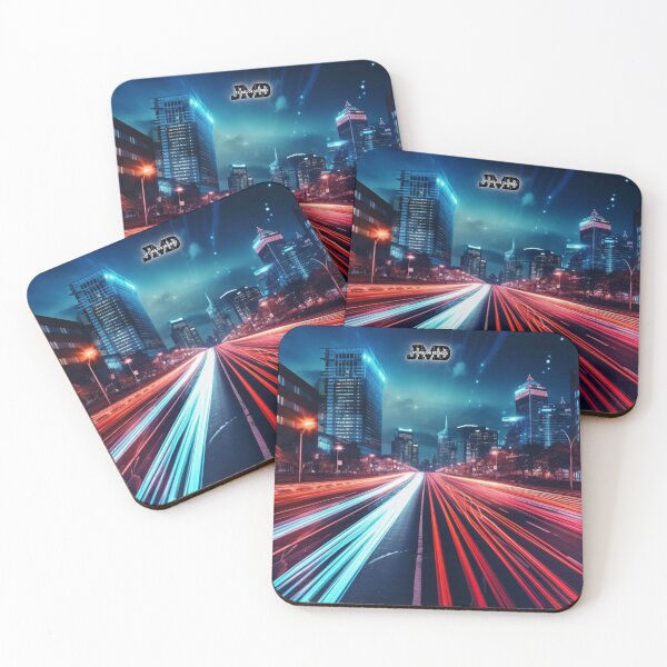 Item preview, Long Exposure City Traffic Neon Lights 6 designed and sold by Jenson Major.