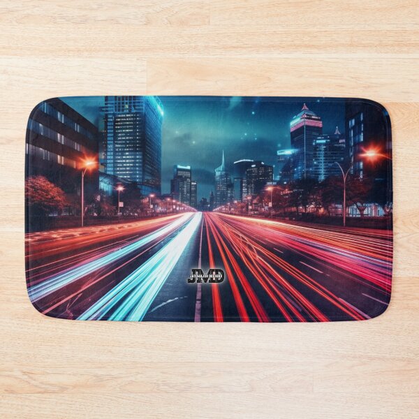Item preview, Long Exposure City Traffic Neon Lights 6 designed and sold by Jenson Major.