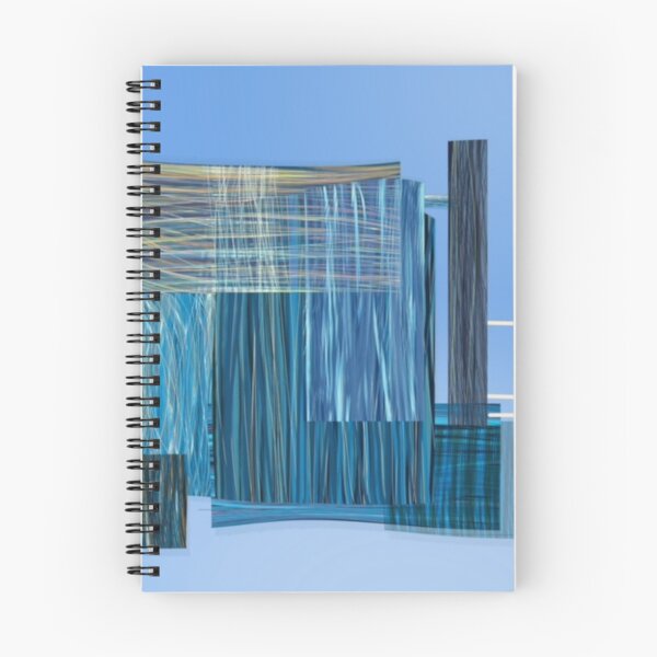 Item preview, "Marked Balance" - Blue Square Abstract Layered Lines Boxes  designed and sold by pngrktes-art.