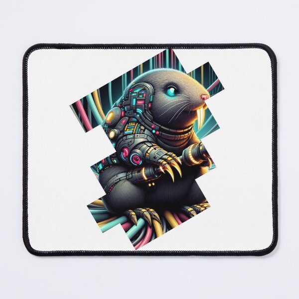 Item preview, Neon Digger - Cyber Mole designed and sold by MrAI-Store.