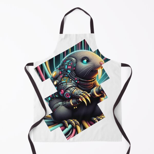 Item preview, Neon Digger - Cyber Mole  designed and sold by MrAI-Store.