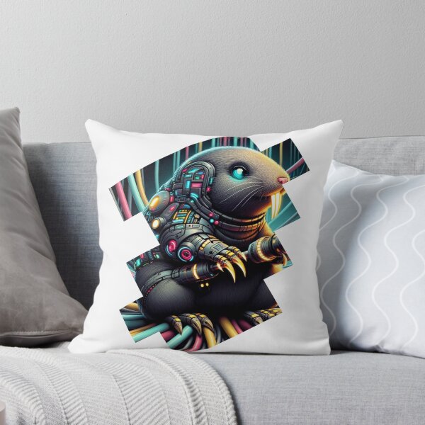 Item preview, Neon Digger - Cyber Mole  designed and sold by MrAI-Store.