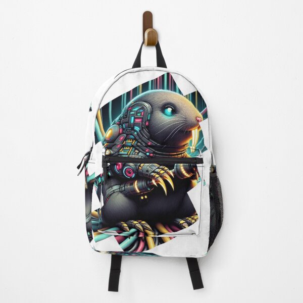 Item preview, Neon Digger - Cyber Mole  designed and sold by MrAI-Store.